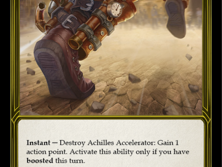 Achilles Accelerator (Golden) [FAB101] (Promo)  Cold Foil Online