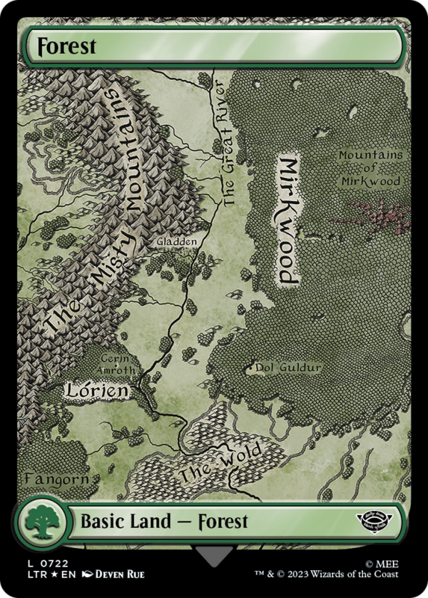 Forest (0722) (Surge Foil) [The Lord of the Rings: Tales of Middle-Earth] Hot on Sale