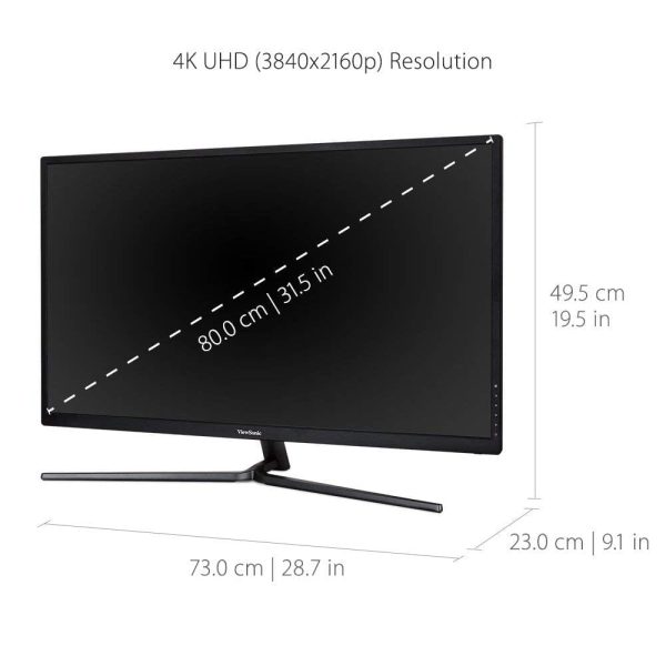 ViewSonic 32  Widescreen 4K Monitor - Refurbished on Sale