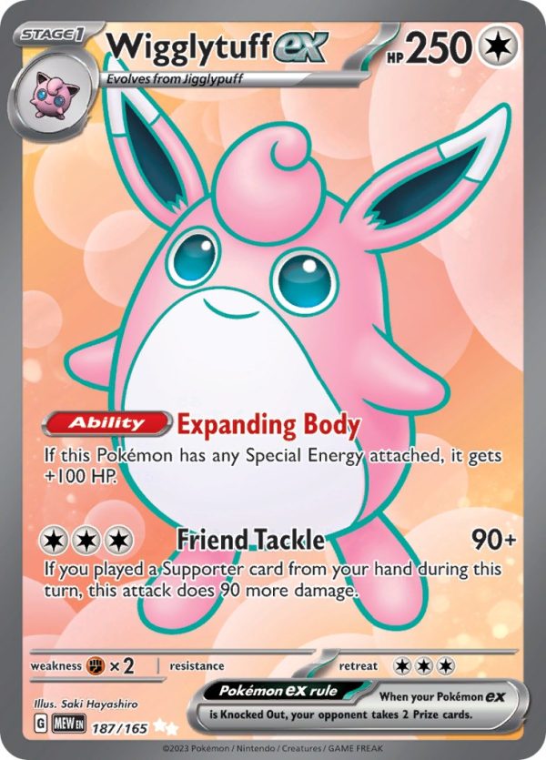 Wigglytuff ex (187 165) [Scarlet & Violet 151] Online Sale