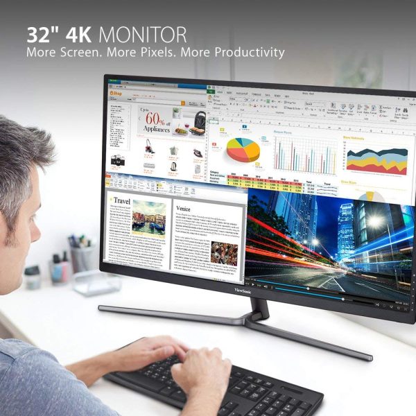 ViewSonic 32  Widescreen 4K Monitor - Refurbished on Sale