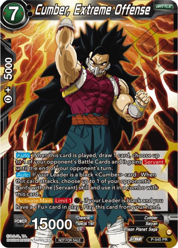 Cumber, Extreme Offense (Championship Selection Pack 2023 Vol.3) (Gold-Stamped) (P-545) [Tournament Promotion Cards] For Sale