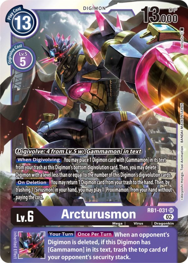 Arcturusmon [RB1-031] (Textured) [Resurgence Booster] Online now