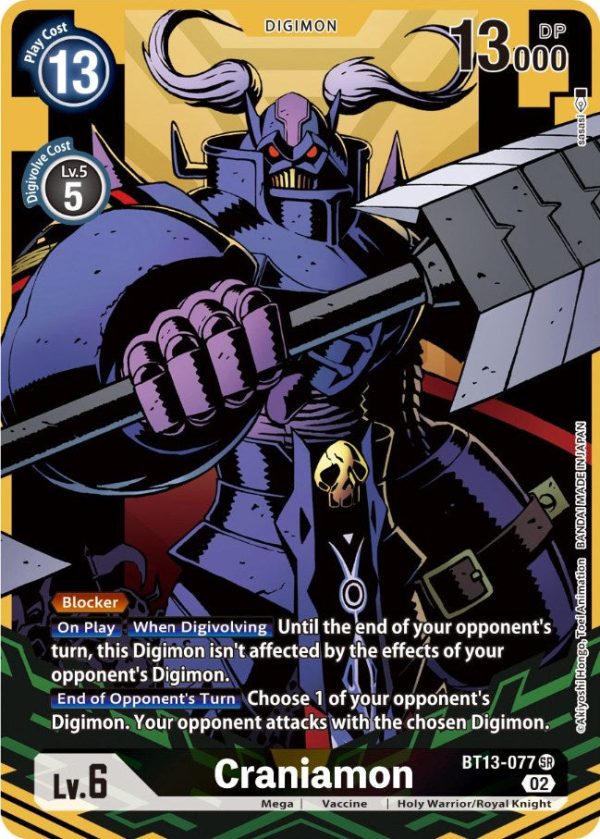 Craniamon [BT13-077] (Alternate Art) [Versus Royal Knight Booster] For Sale