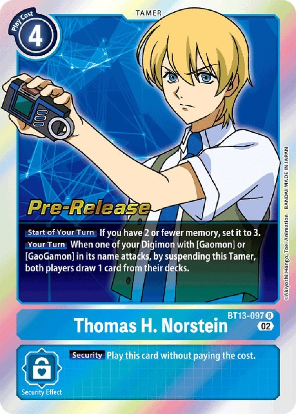 Thomas H. Norstein [BT13-097] [Versus Royal Knight Booster Pre-Release Cards] Discount