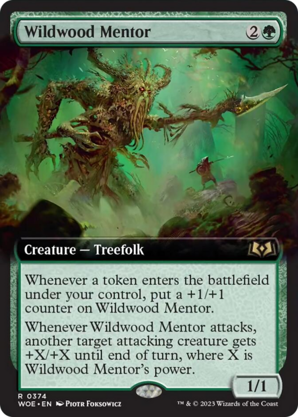 Wildwood Mentor (Extended Art) [Wilds of Eldraine] Sale