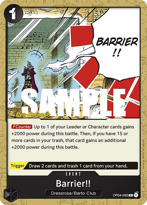 Barrier!! [Kingdoms of Intrigue Pre-Release Cards] Discount