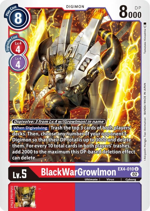 BlackWarGrowlmon [EX4-010] [Alternative Being Booster] Online Sale