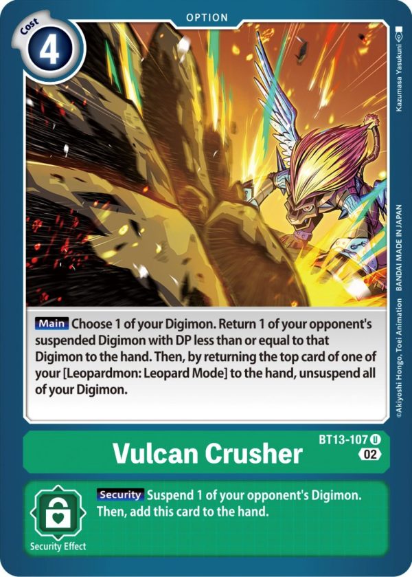 Vulcan Crusher [BT13-107] [Versus Royal Knight Booster] Sale