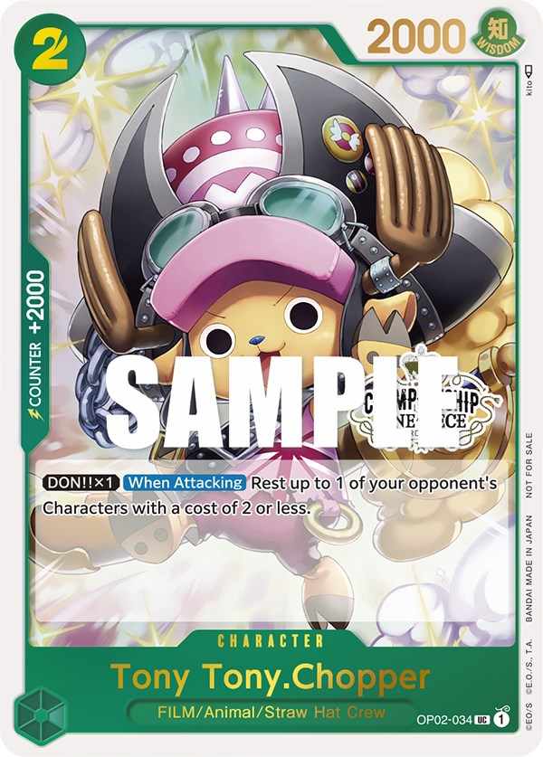 Tony Tony.Chopper (Store Championship Participation Pack) [One Piece Promotion Cards] Hot on Sale