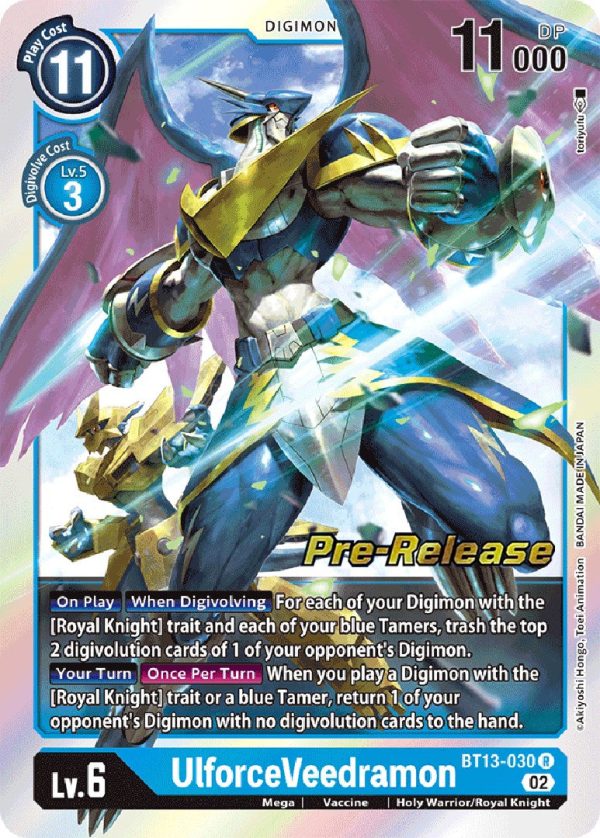 UlforceVeedramon [BT13-030] [Versus Royal Knight Booster Pre-Release Cards] Supply