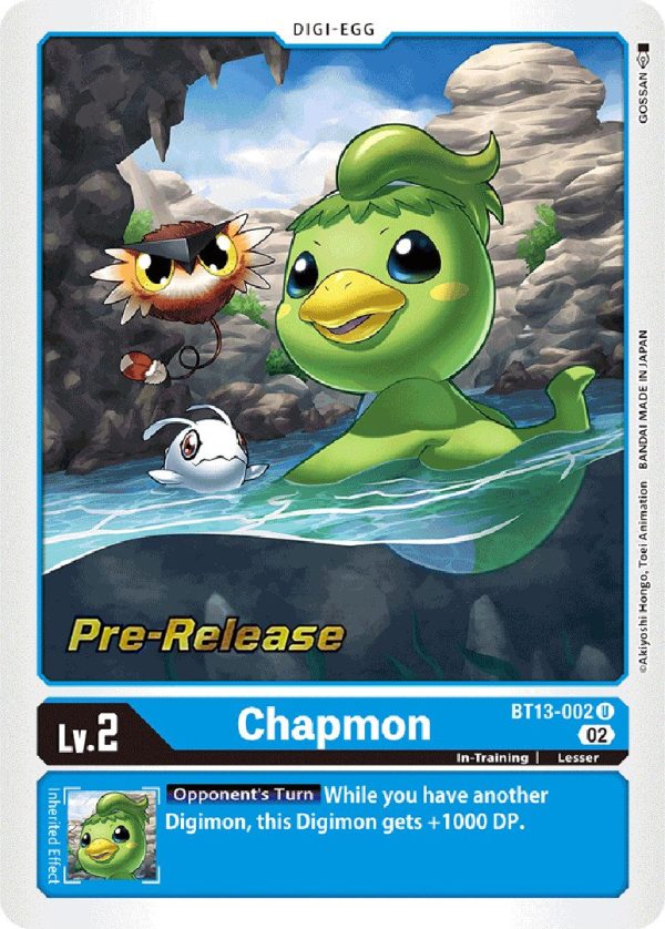 Chapmon [BT13-002] [Versus Royal Knight Booster Pre-Release Cards] Sale