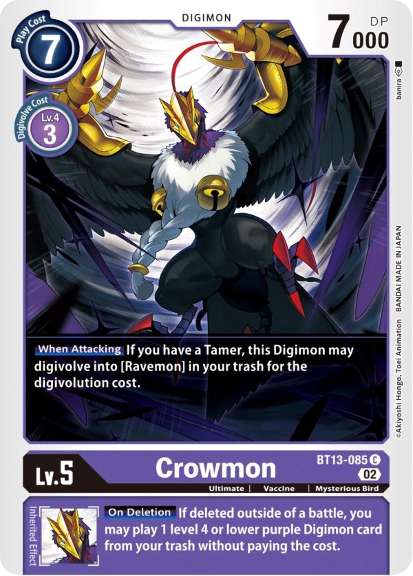 Crowmon [BT13-085] [Versus Royal Knight Booster] Online now