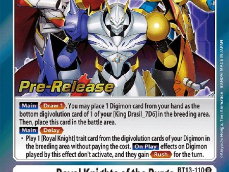 Royal Knights of the Purge [BT13-110] [Versus Royal Knight Booster Pre-Release Cards] For Cheap