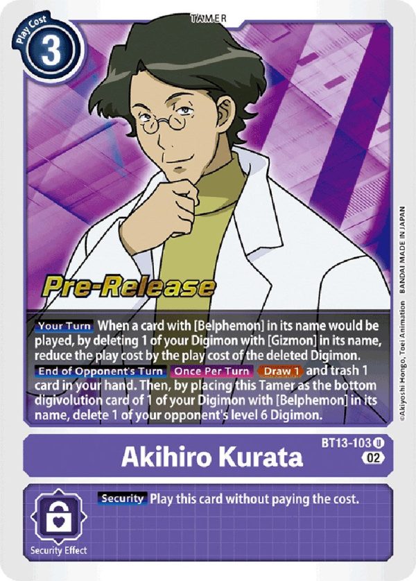 Akihiro Kurata [BT13-103] [Versus Royal Knight Booster Pre-Release Cards] Online Sale