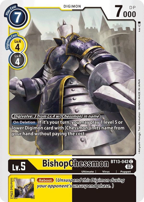 BishopChessmon [BT13-042] [Versus Royal Knight Booster] Discount