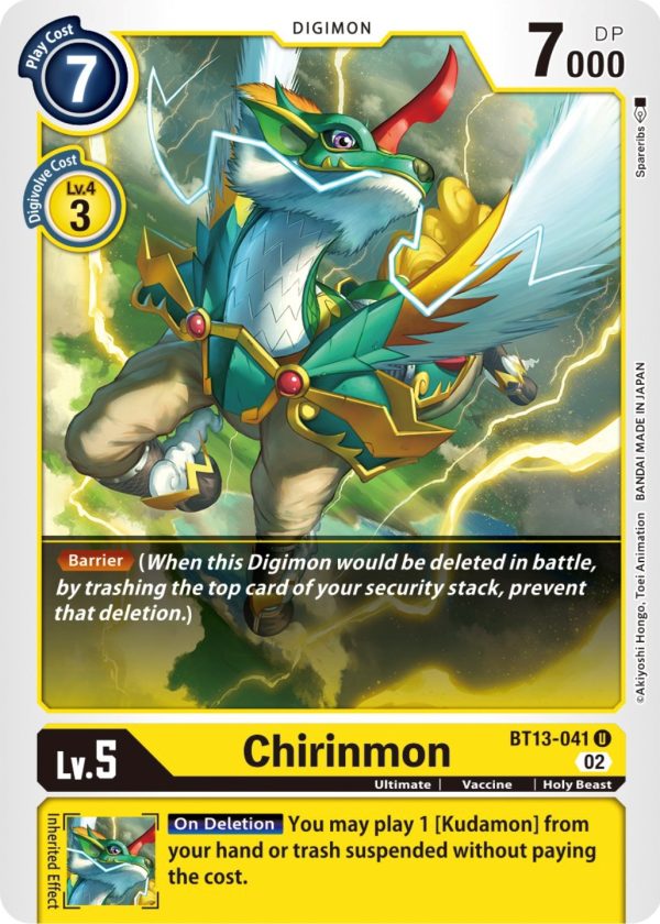 Chirinmon [BT13-041] [Versus Royal Knight Booster] Supply